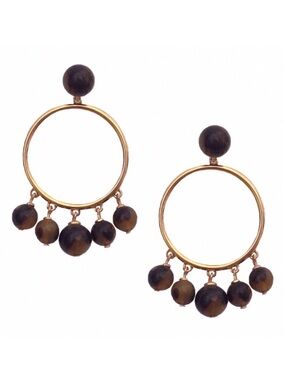 KATE SPADE ♠️ New York TORTOISE BAUBLE DROP HOOP EARRINGS 🌟NWT🌟